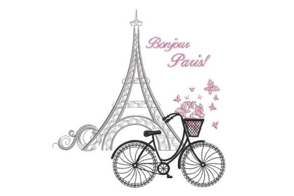 Bicycle and Eiffel Tower: A Seasonal Embroidery Review