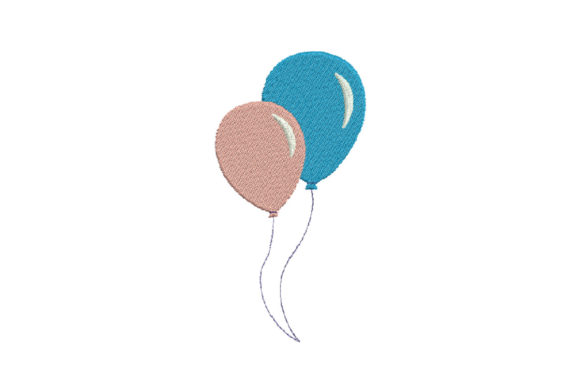 Bunch Air Balloon: Sweet Embroidery Design for Custom Gifts