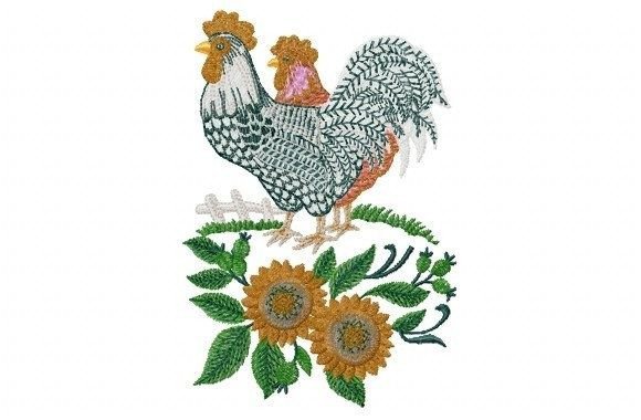 Chicken with Flower Review: Boutique Sweatshirt Embroidery
