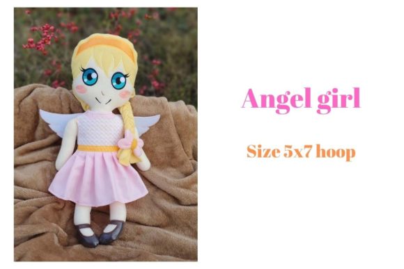 Christmas Angel Girl Doll ITH: Small Business Merch Review