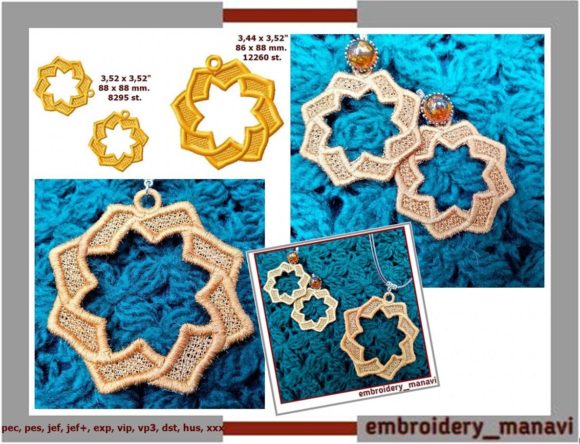 FSL Jewelry Pendant and Quirky Earrings