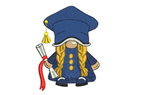 Graduate Girl Gnome Embroidery Design Review