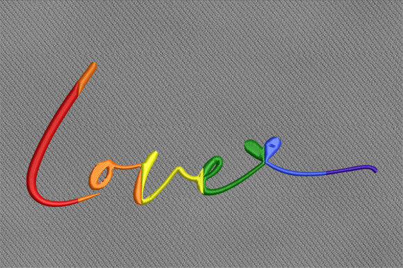 Love LGBT Embroidery Design Review for Sweatshirts