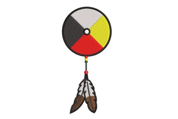 Medicine Wheel with Feathers Design Review