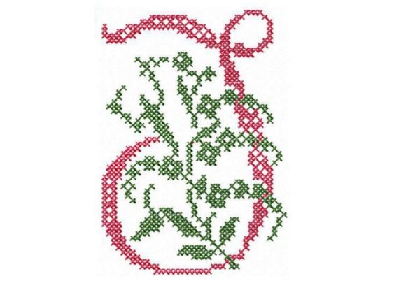 Monogram Letter J: A Boho Cross-Stitch Monogram That Feels Like Home