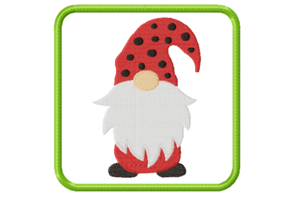 Mug Rug Gnome in the Hoop for Apparel