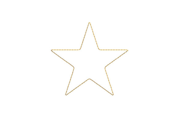 Stars Outline Embroidery Review for Boutique Apparel